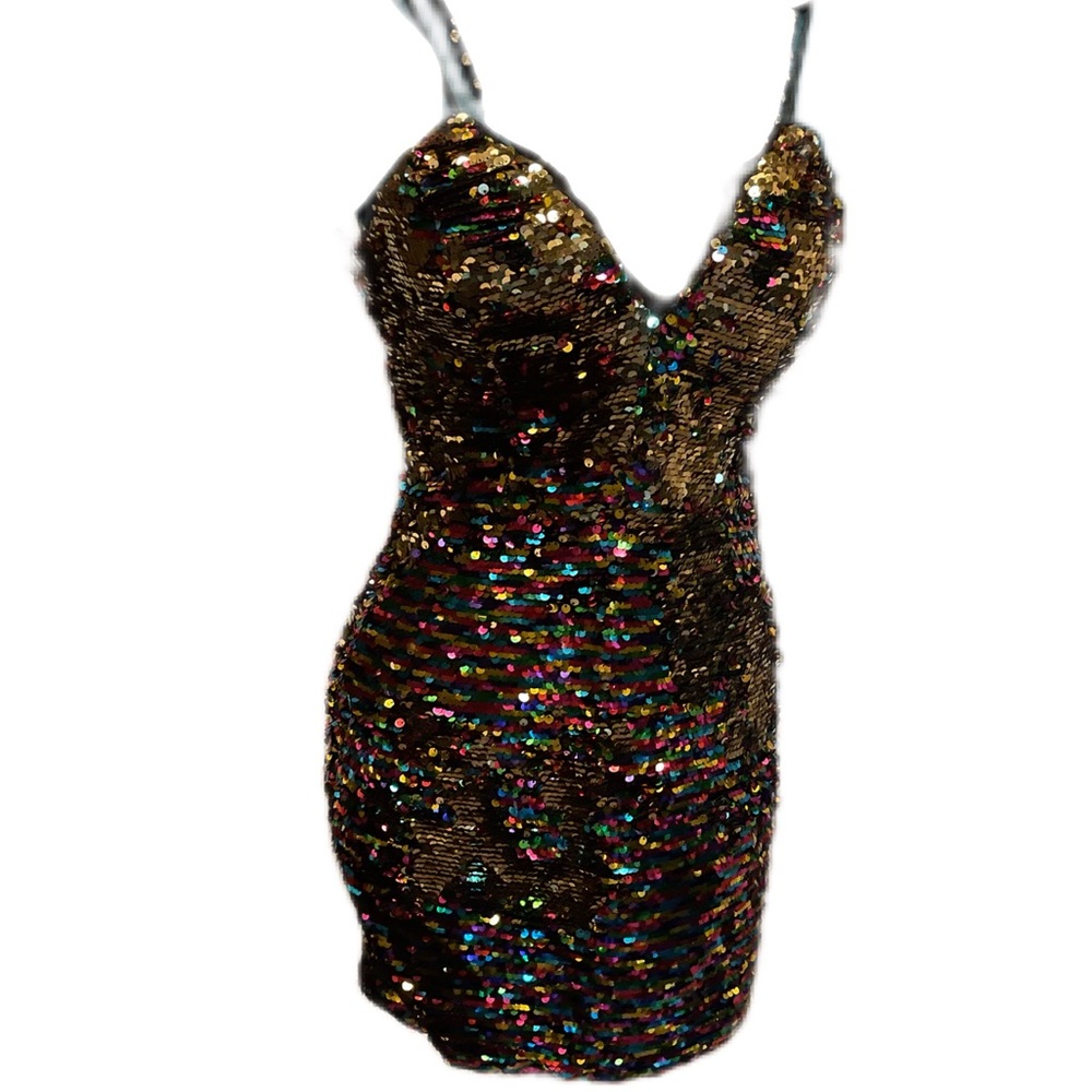 Sequin BodyCon Stretch Dress - New